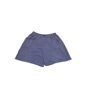Liz & Co Royal Blue Drawstring Shorts, Woman's Small, Pocket and Elastic Waist